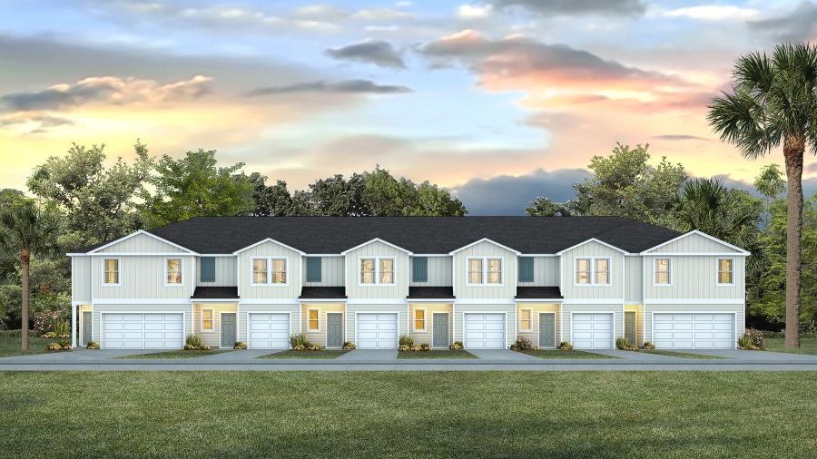 The Sabal Interior Townhome Rendering in Harper Grove.