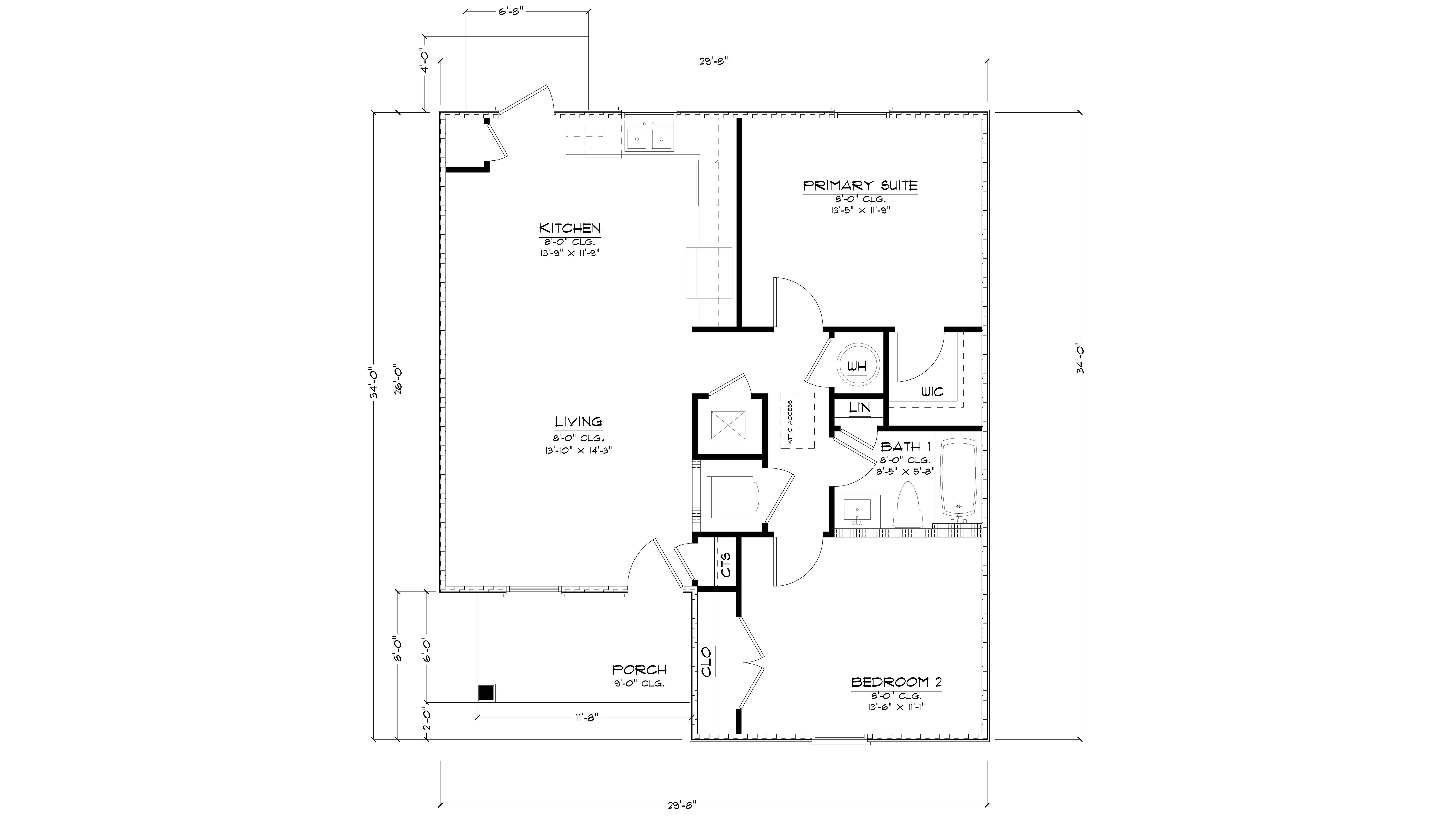 The Allanton Front Entry Floorplan