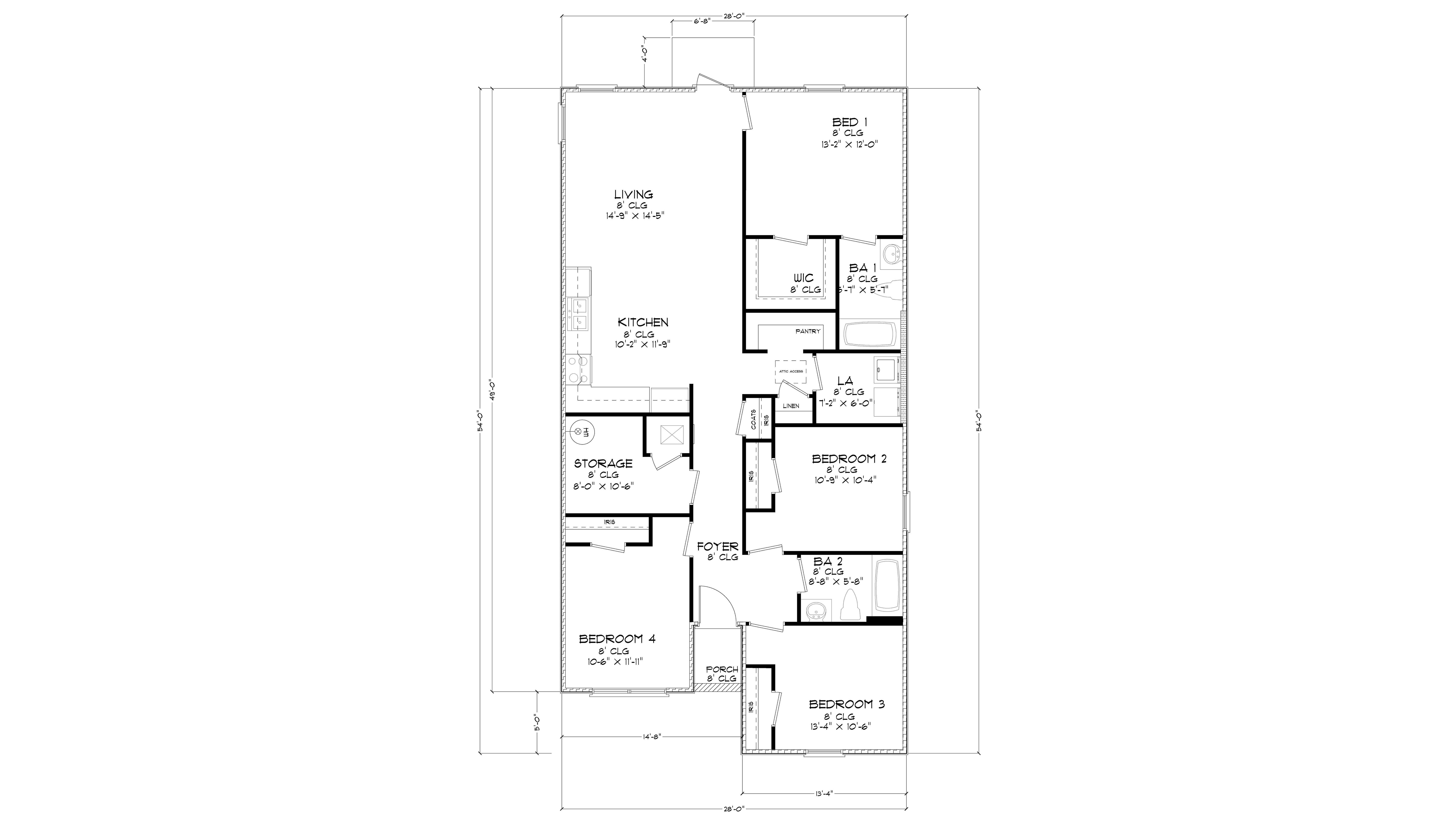 The Sullivan Front Entry Floorplan
