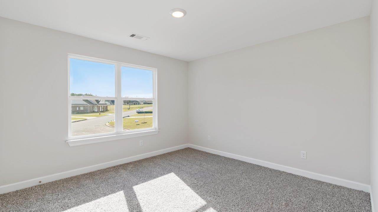 Mohawk carpeted bedrooms, natural lighting, new construction home