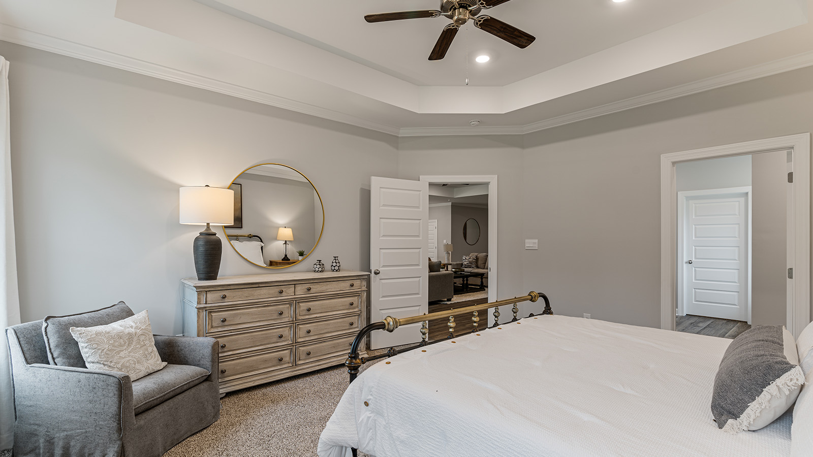 Mohawk carpeted bedrooms, natural lighting, new construction home