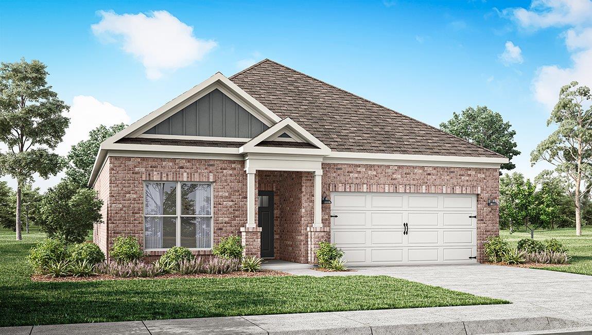 The Lamar plan exterior rendering