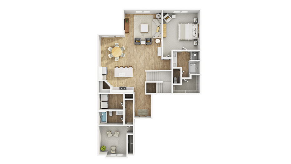The Midland floorplan rendering