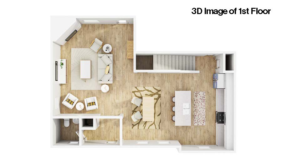 Carroll floorplan with LVP Flooring, Quartz countertops, and SmartHome technology