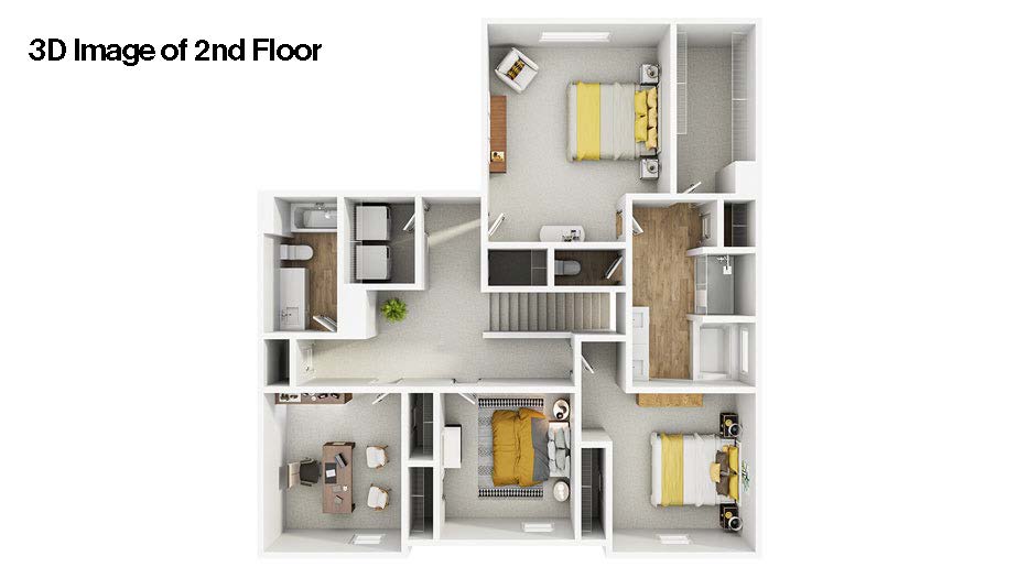 Carroll floorplan with LVP Flooring, Quartz countertops, and SmartHome technology