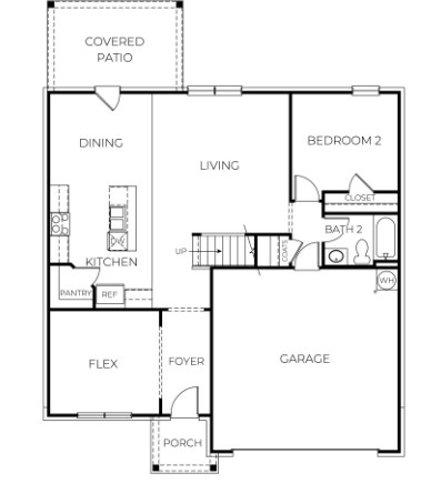 The Hayden floorplan rendering