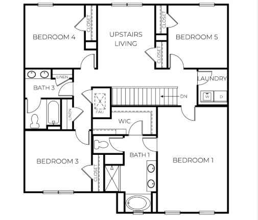 The Hayden floorplan rendering