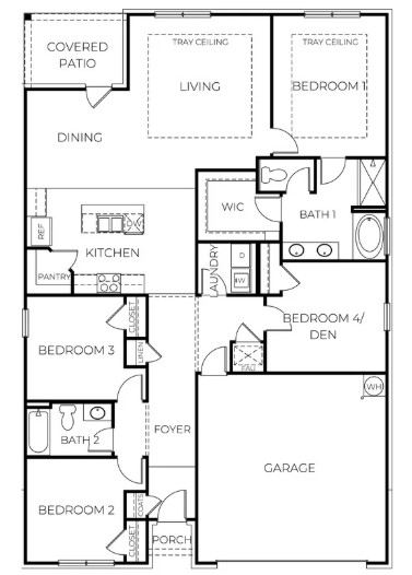 The Rhett floorplan rendering