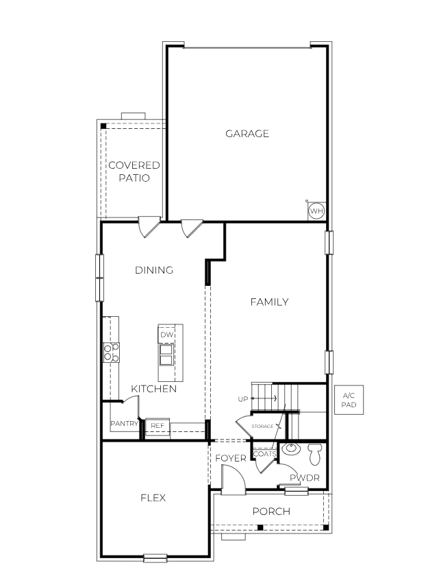 Baker Floor plan floor 1