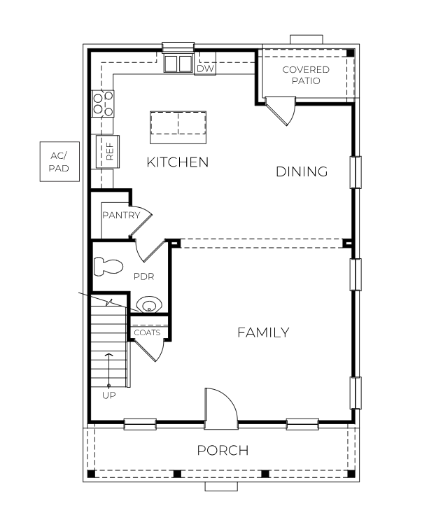 Darby floor plan first floor