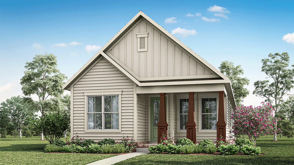The Henry Exterior Floorplan Rendering