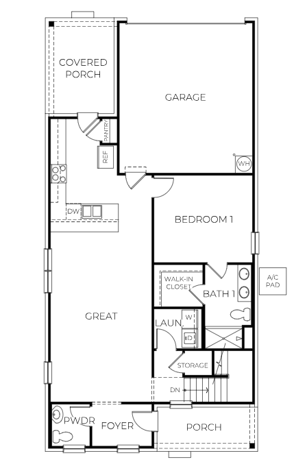 Inzer floor plan first floor