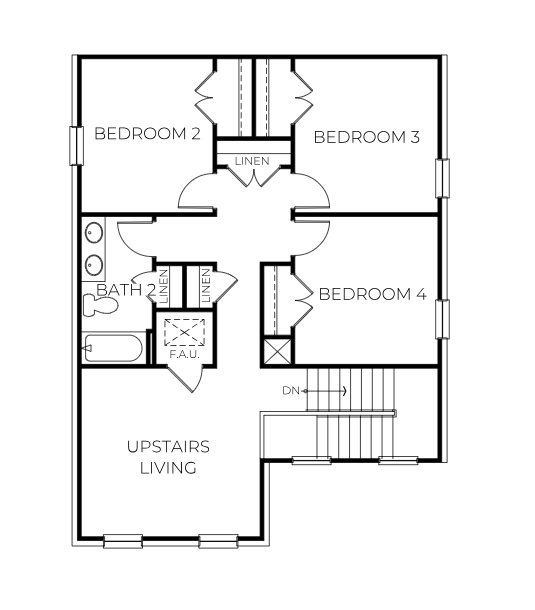 Inzer floor plan second floor