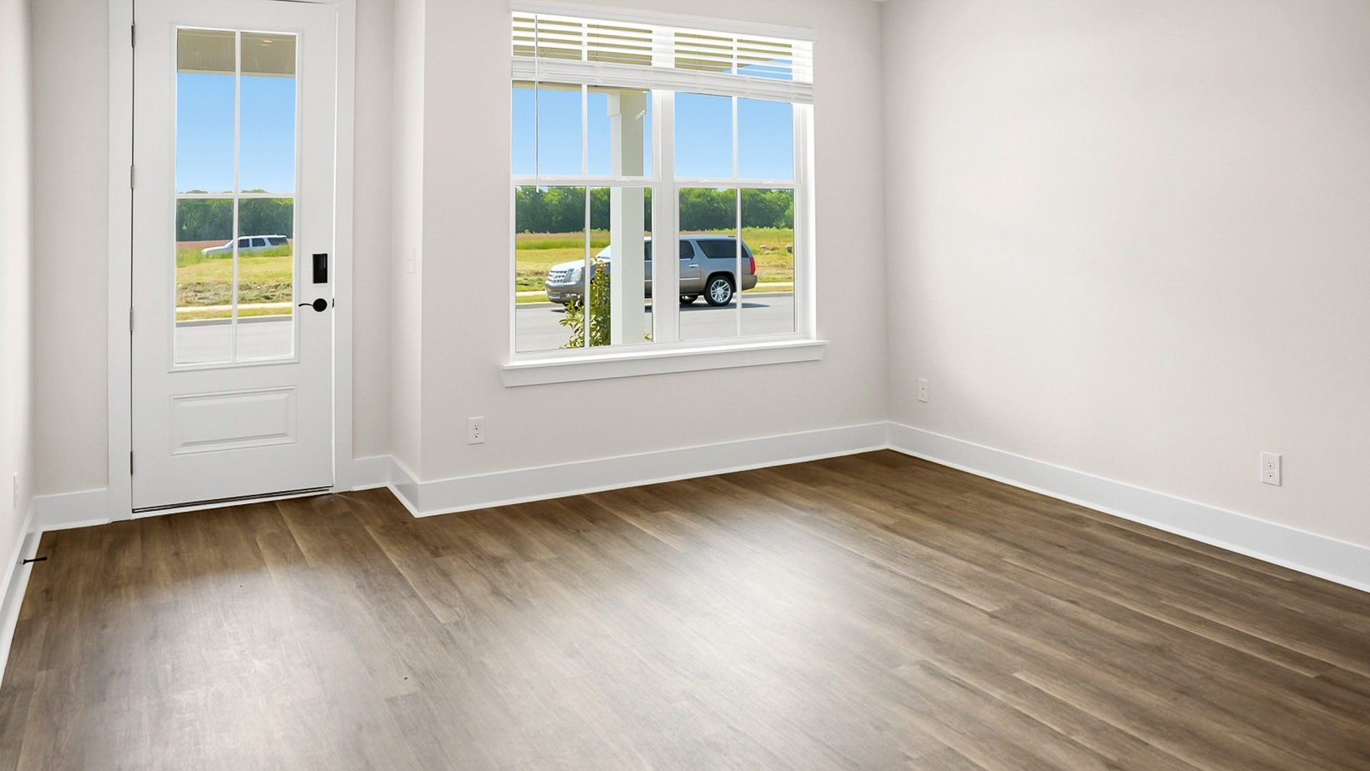 The Jackson floorplan with 9ft. ceilings, LVP flooring, and quartz countertops.