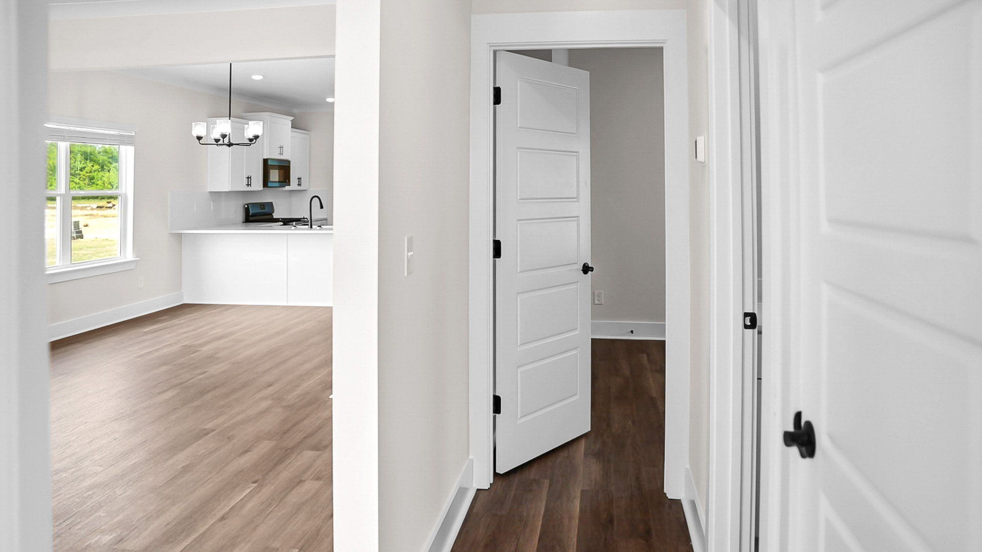 The Jackson floorplan with 9ft. ceilings, LVP flooring, and quartz countertops.