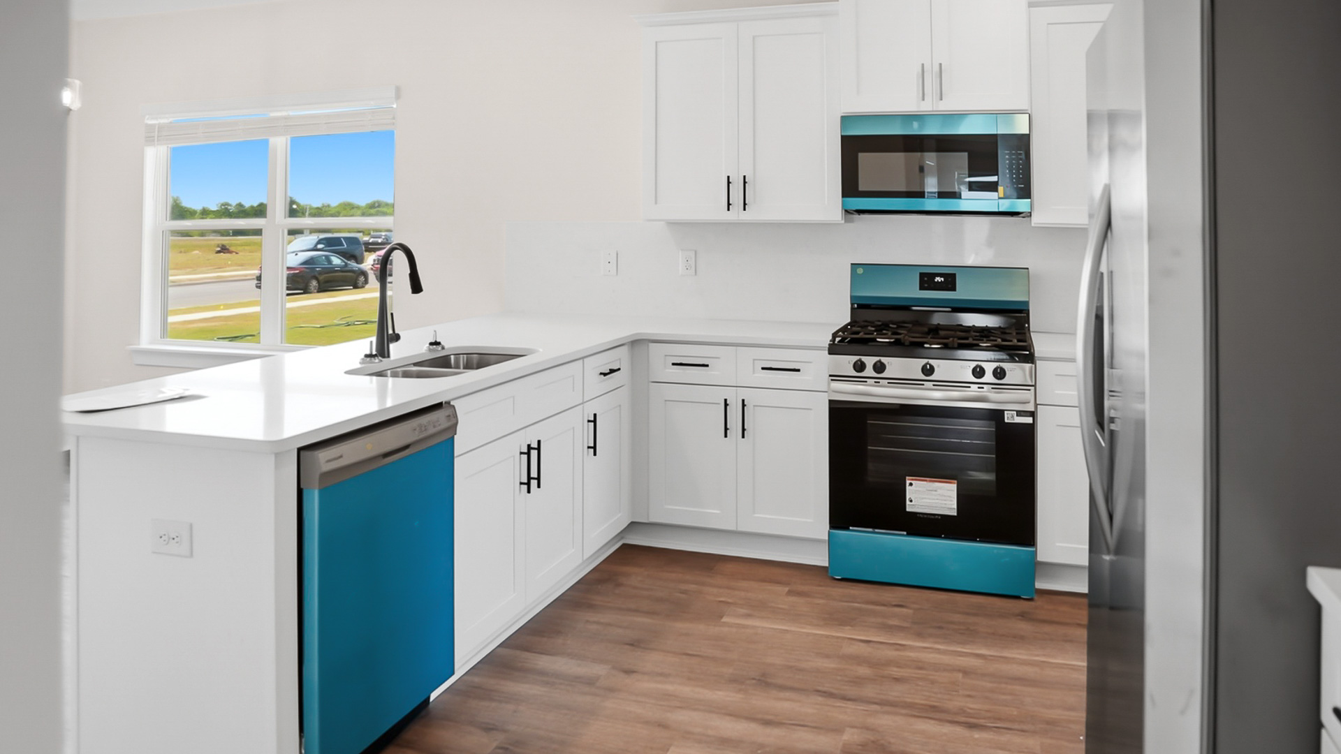 The Jackson floorplan with 9ft. ceilings, LVP flooring, and quartz countertops.