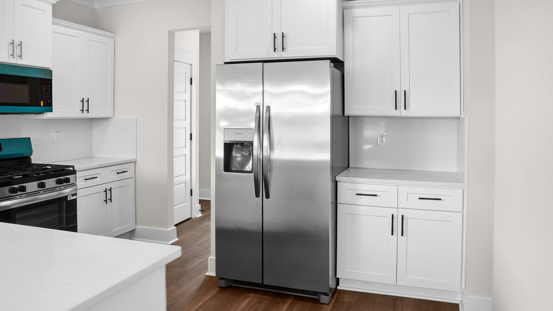 The Jackson floorplan with 9ft. ceilings, LVP flooring, and quartz countertops.
