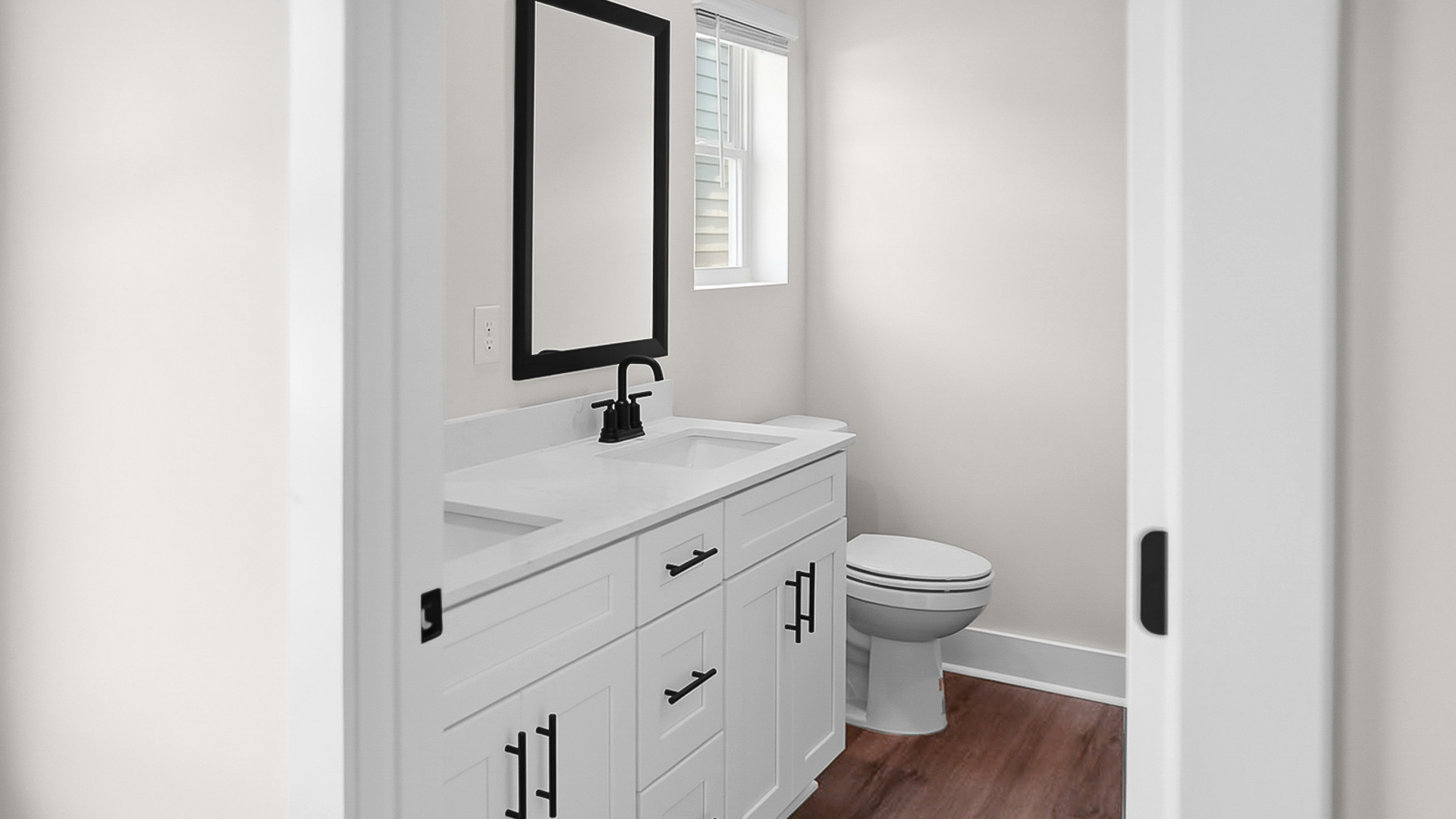 The Jackson floorplan with 9ft. ceilings, LVP flooring, and quartz countertops.