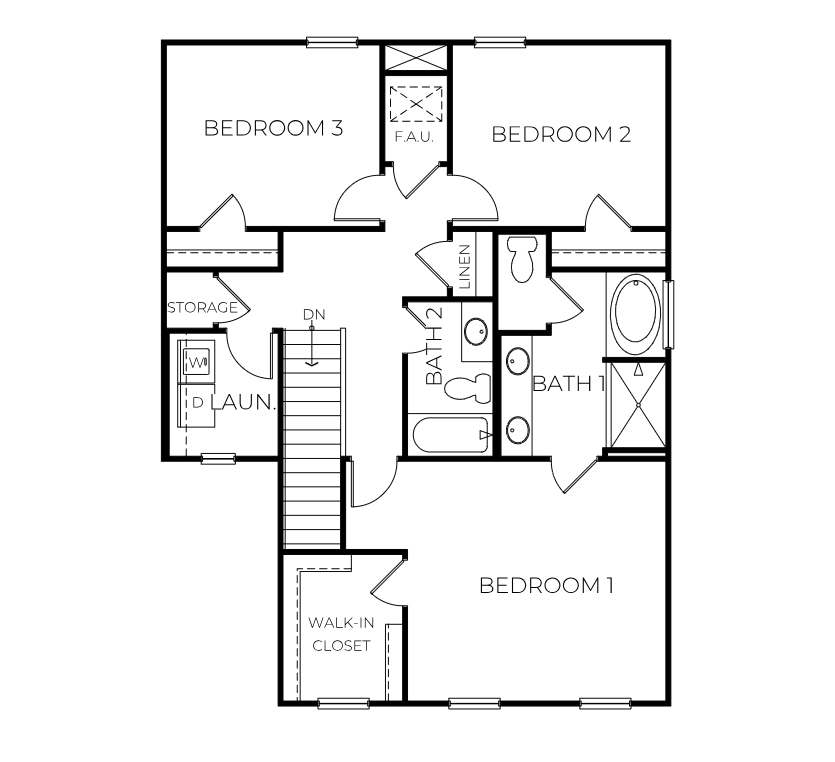 Ole Southside floor plan second floor