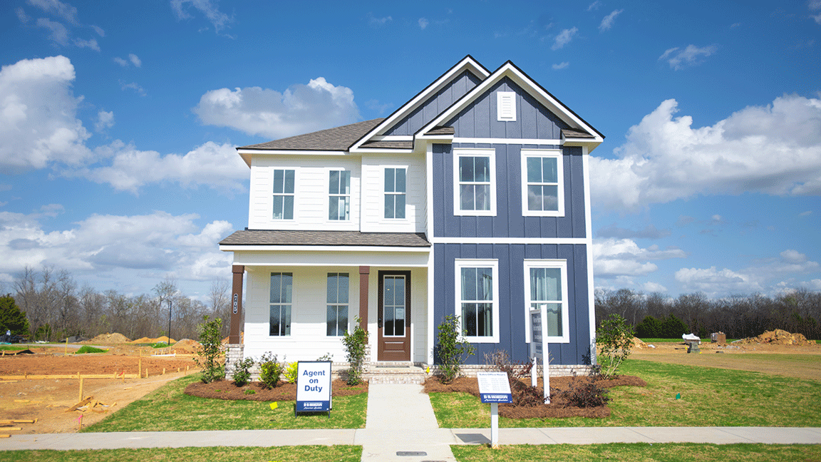 Patriot Farms exterior photo of the model home irwin floorplan