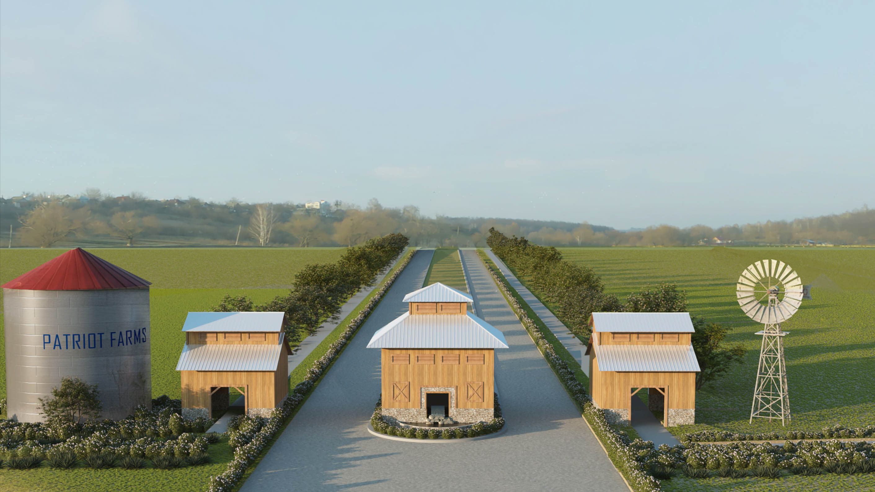 Patriot Farms Entrance Rendering