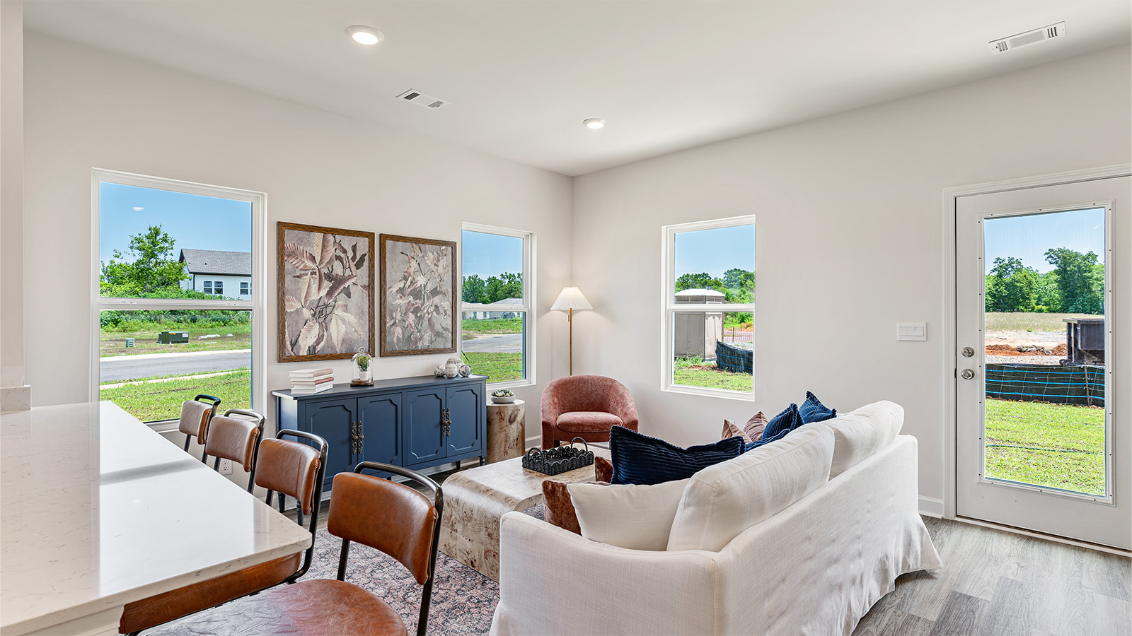 luxury vinyl plan flooring, natural light