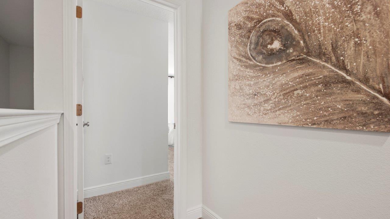 Relaxing primary retreat featuring plush carpet and generous room for furniture.