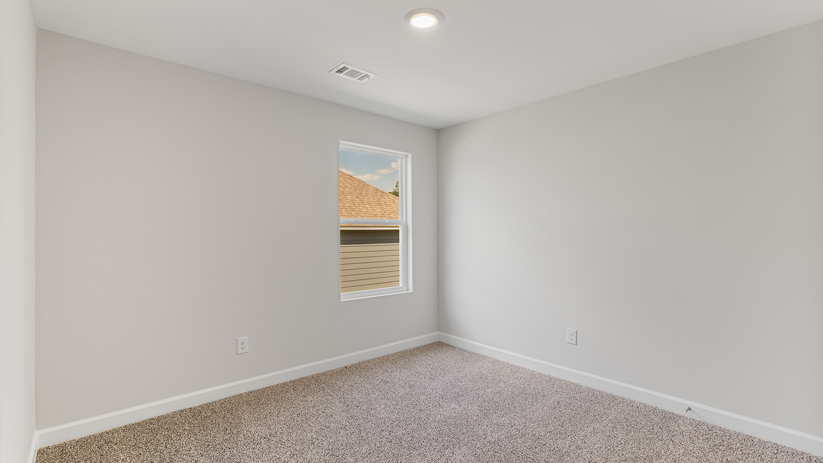 Mohawk carpeted bedrooms, natural lighting, new construction home