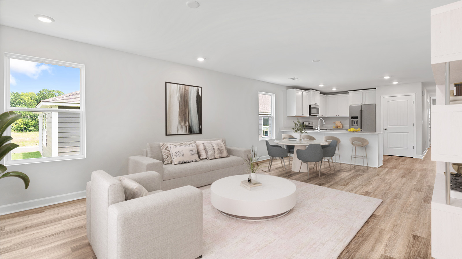 luxury vinyl plan flooring, natural light