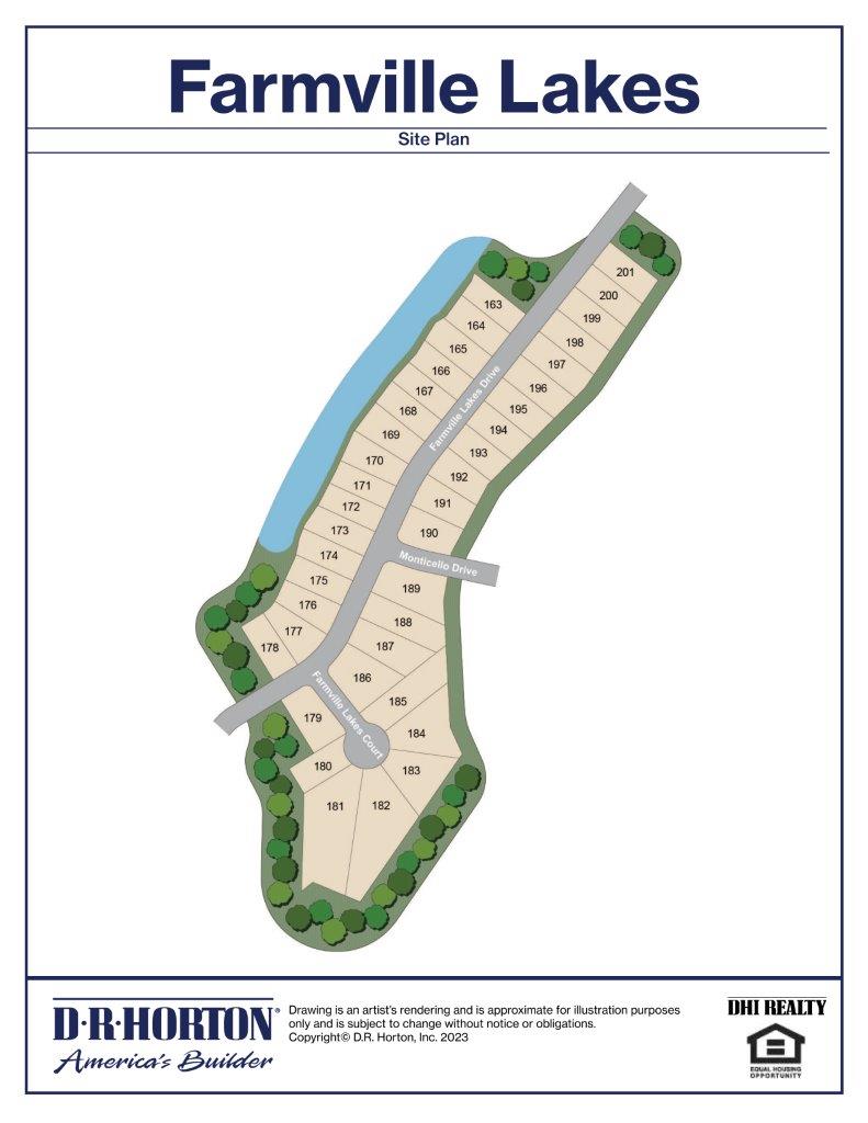 New Homes in Farmville Lakes AUBURN, AL D.R. Horton