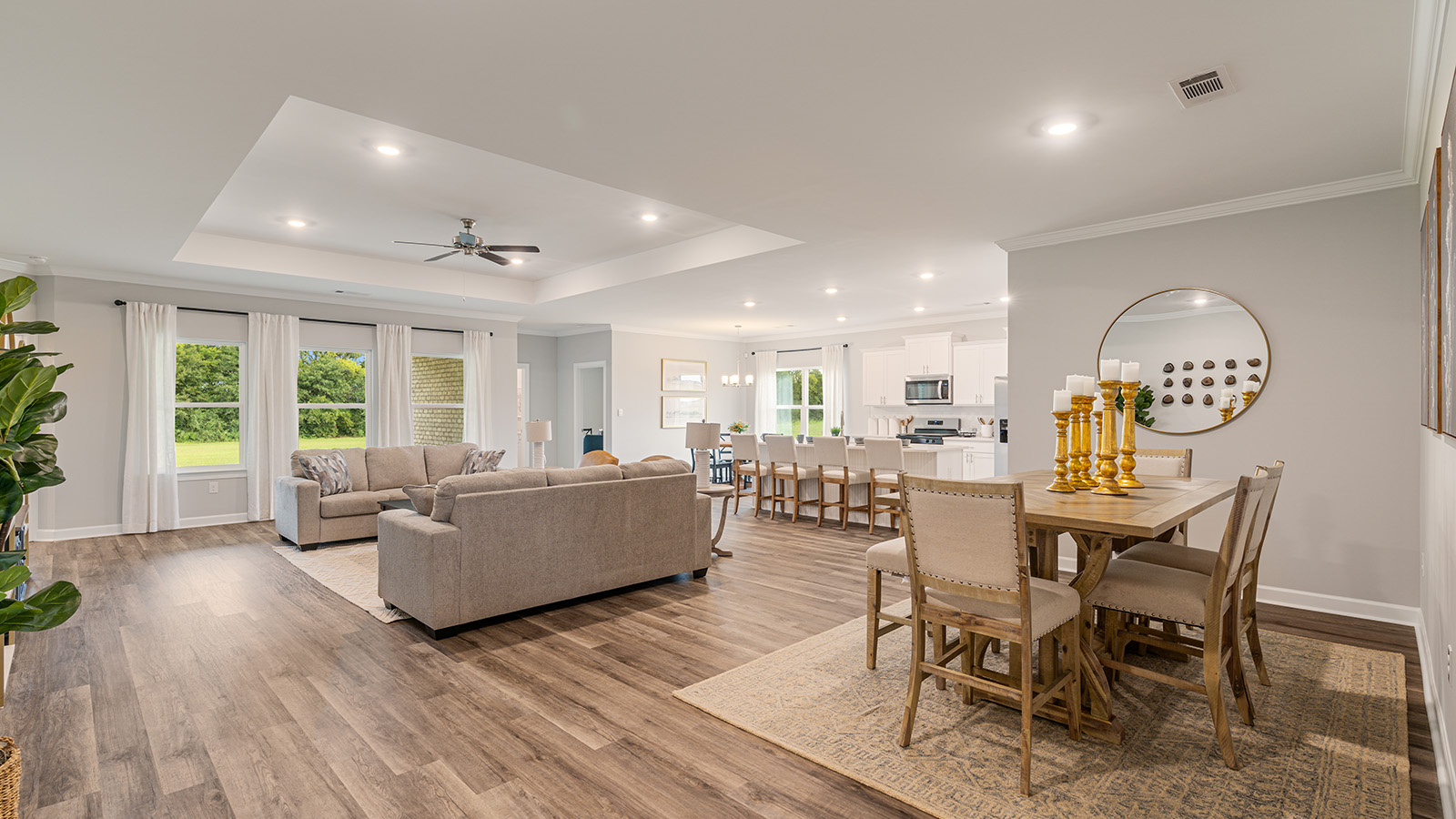 luxury vinyl plan flooring, natural light