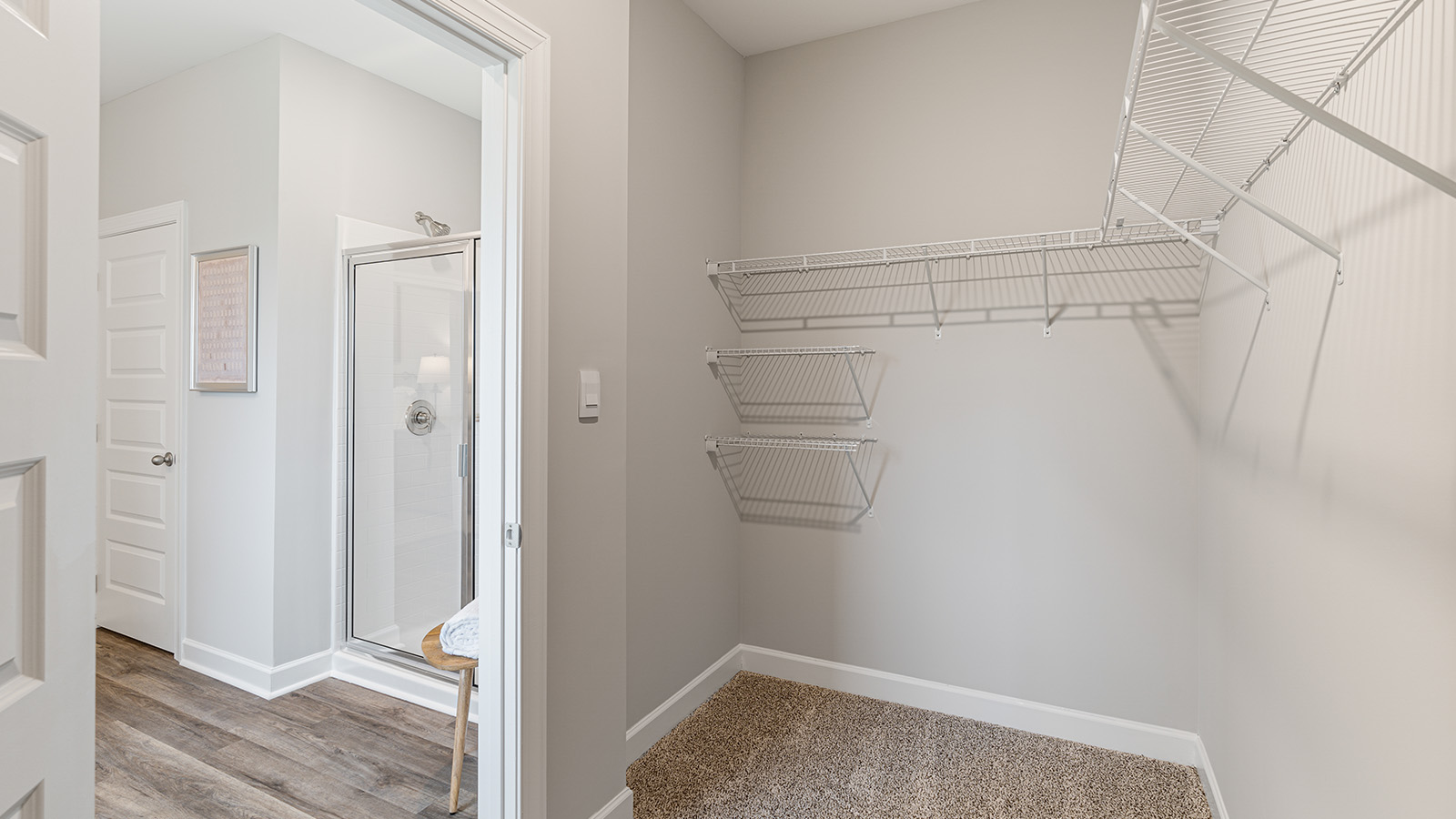Mohawk carpeted bedrooms, natural lighting, new construction home