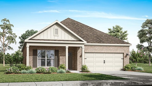 The Rhett floorplan exterior rendering