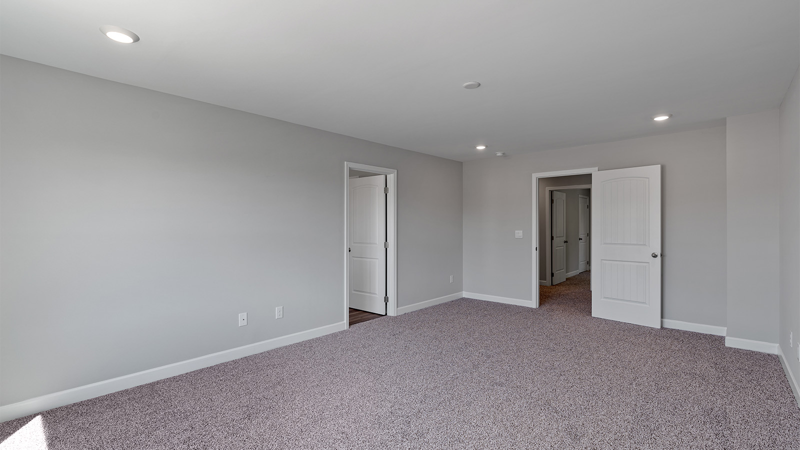 Mohawk carpeted bedrooms, natural lighting, new construction home