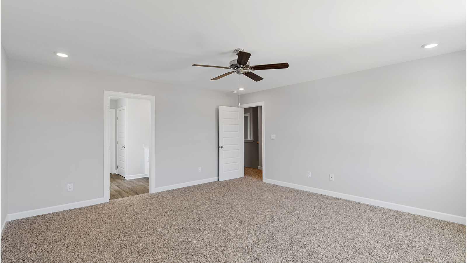 Mohawk carpeted bedrooms, natural lighting, new construction home