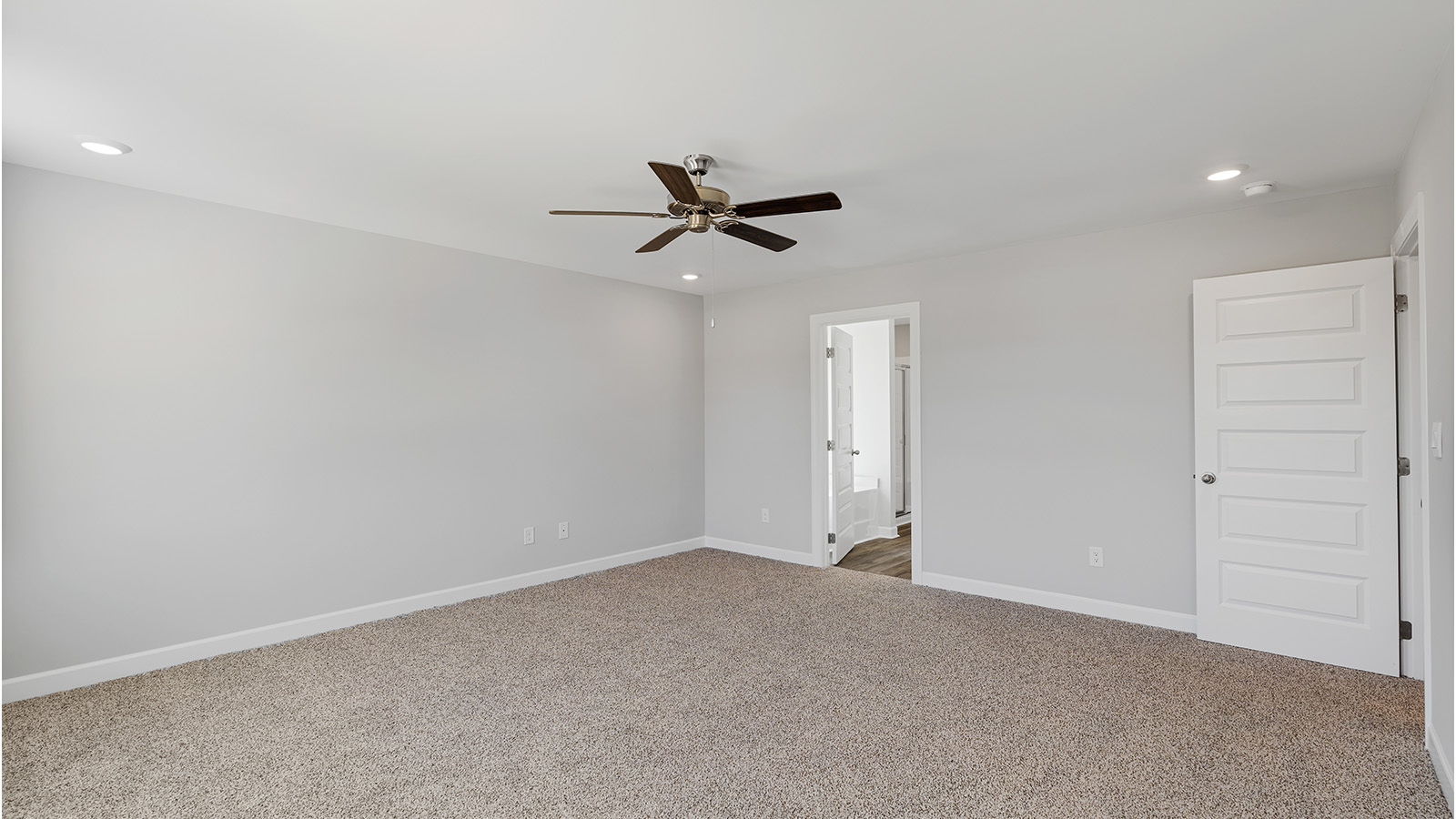 Mohawk carpeted bedrooms, natural lighting, new construction home