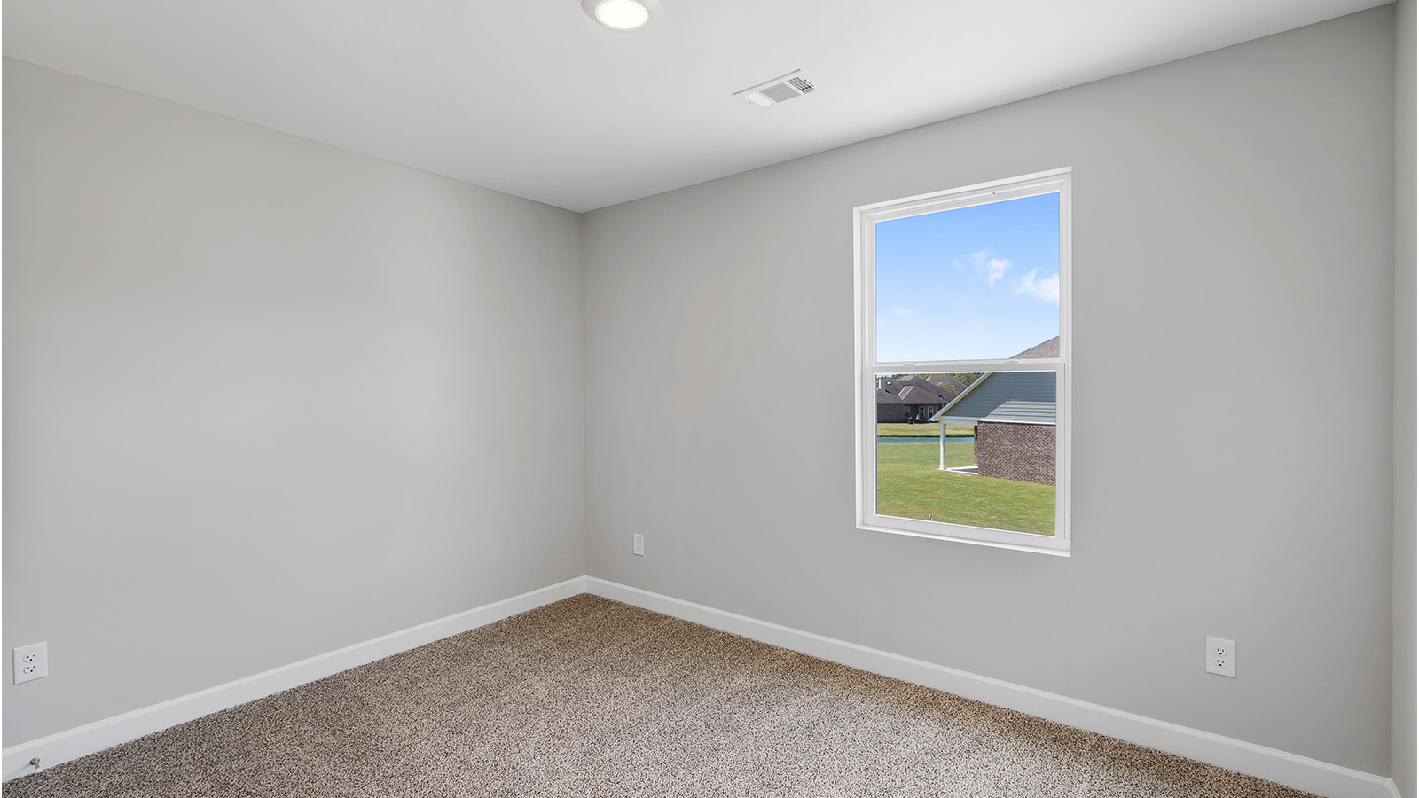 Mohawk carpeted bedrooms, natural lighting, new construction home