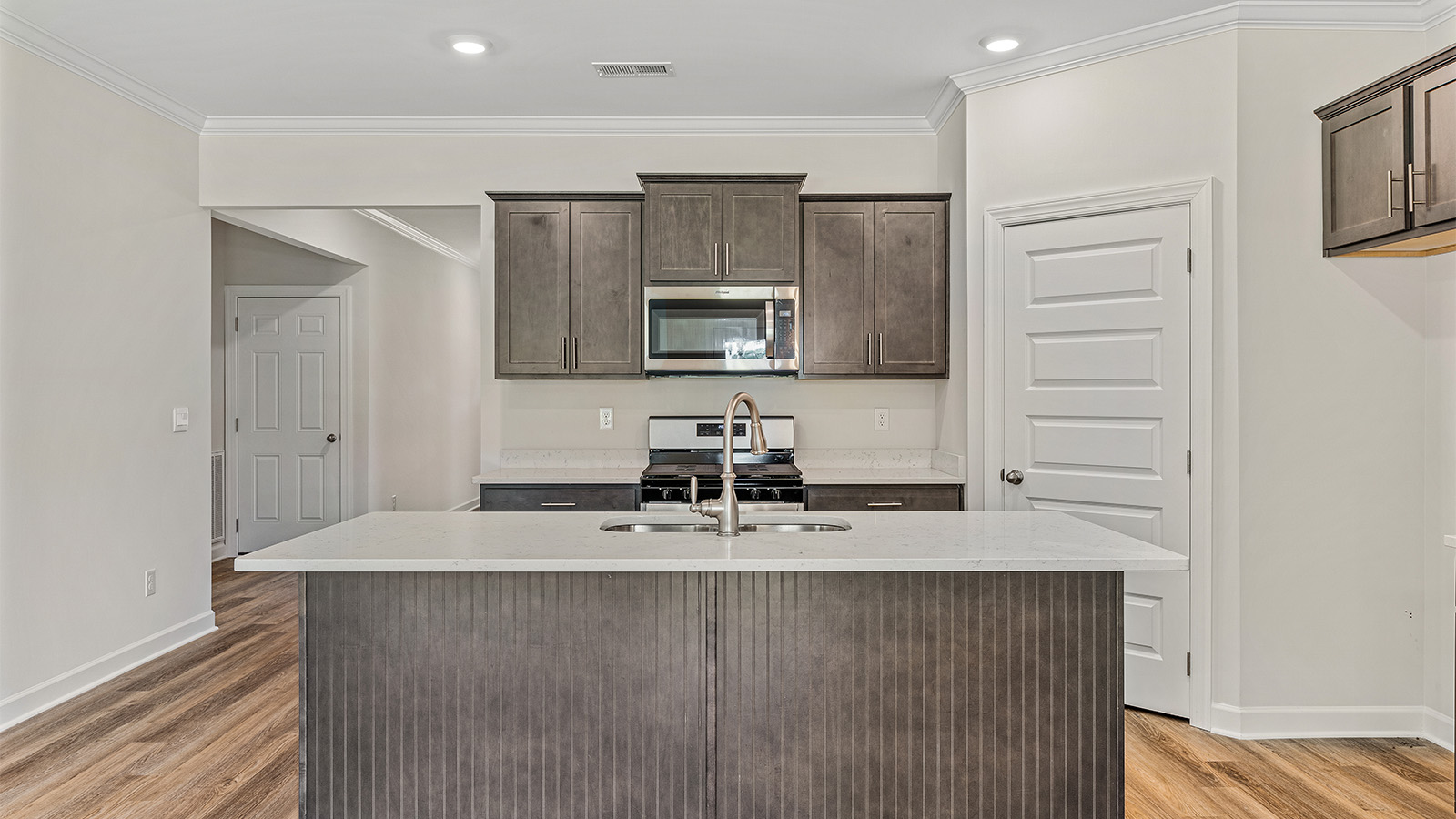 Rhett floor plan LVP floor and quartz countertops