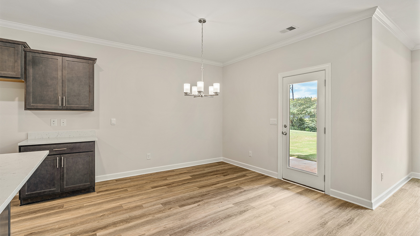 Rhett floor plan LVP floor and quartz countertops