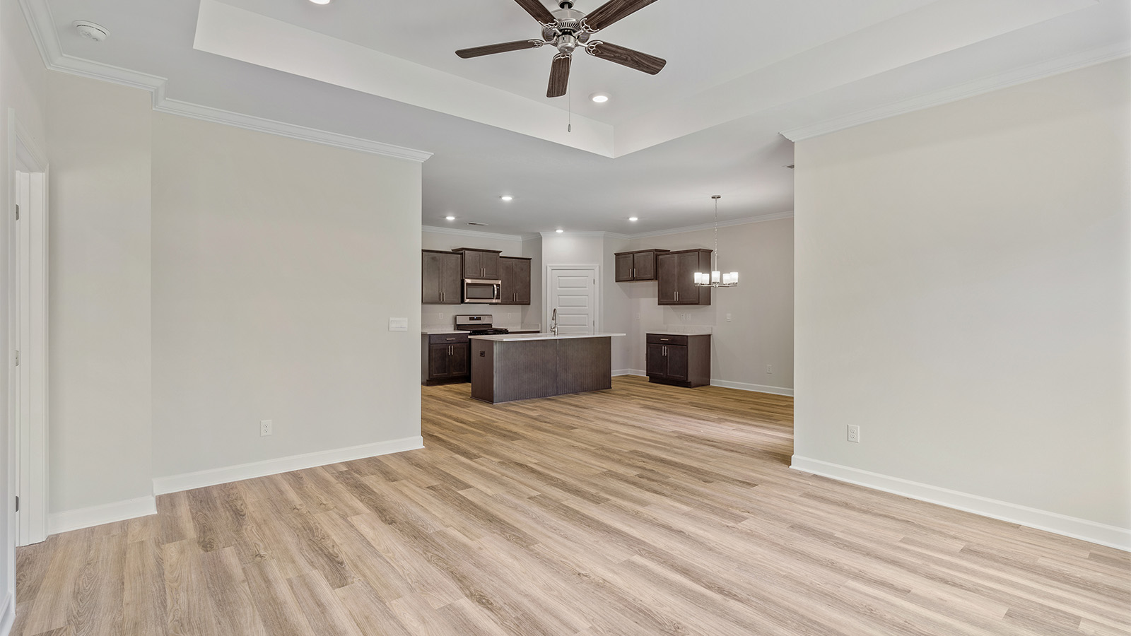 Rhett floor plan LVP floor and quartz countertops