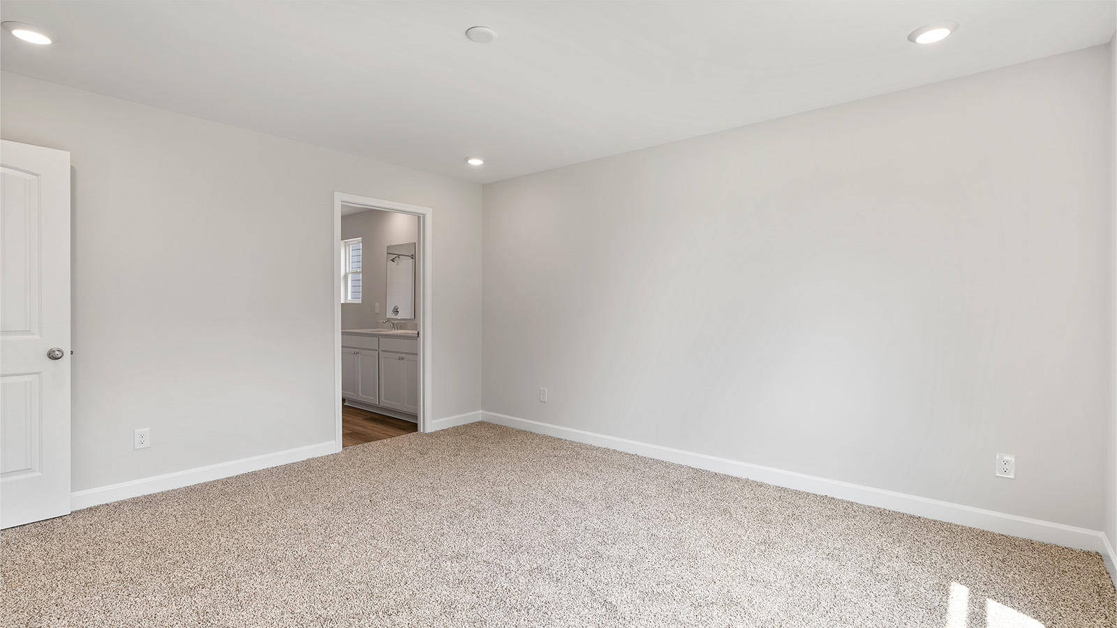 Mohawk carpeted bedrooms, natural lighting, new construction home