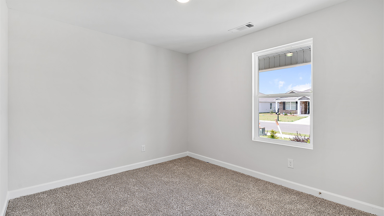 Mohawk carpeted bedrooms, natural lighting, new construction home
