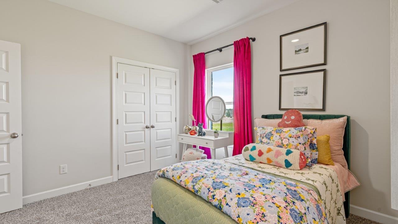 Avery floorplan space in Willow Point community spacious bedroom in the Avery by D.R. Horton