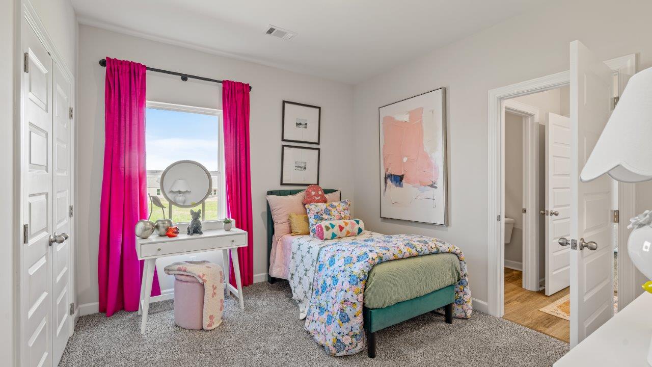 Avery floorplan space in Willow Point community spacious bedroom in the Avery by D.R. Horton