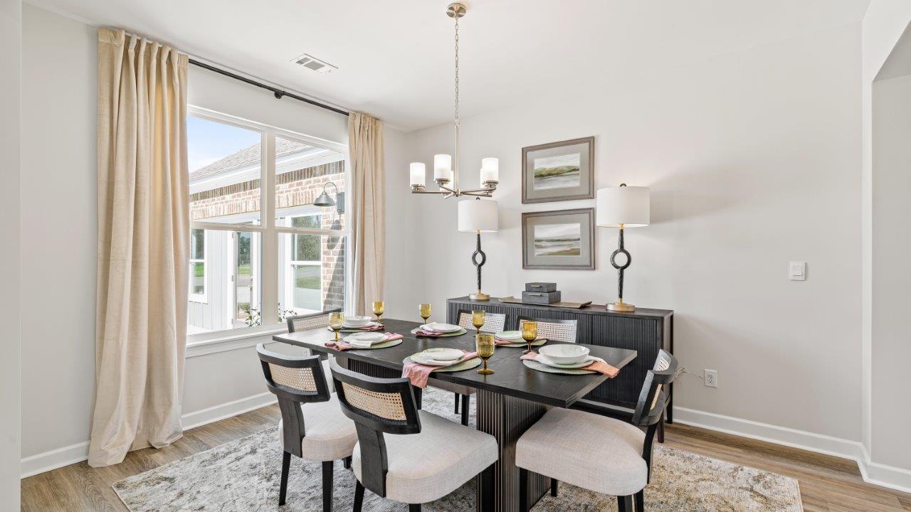 Avery floorplan dining space in Willow Point community Open dining area in the Avery by D.R. Horton