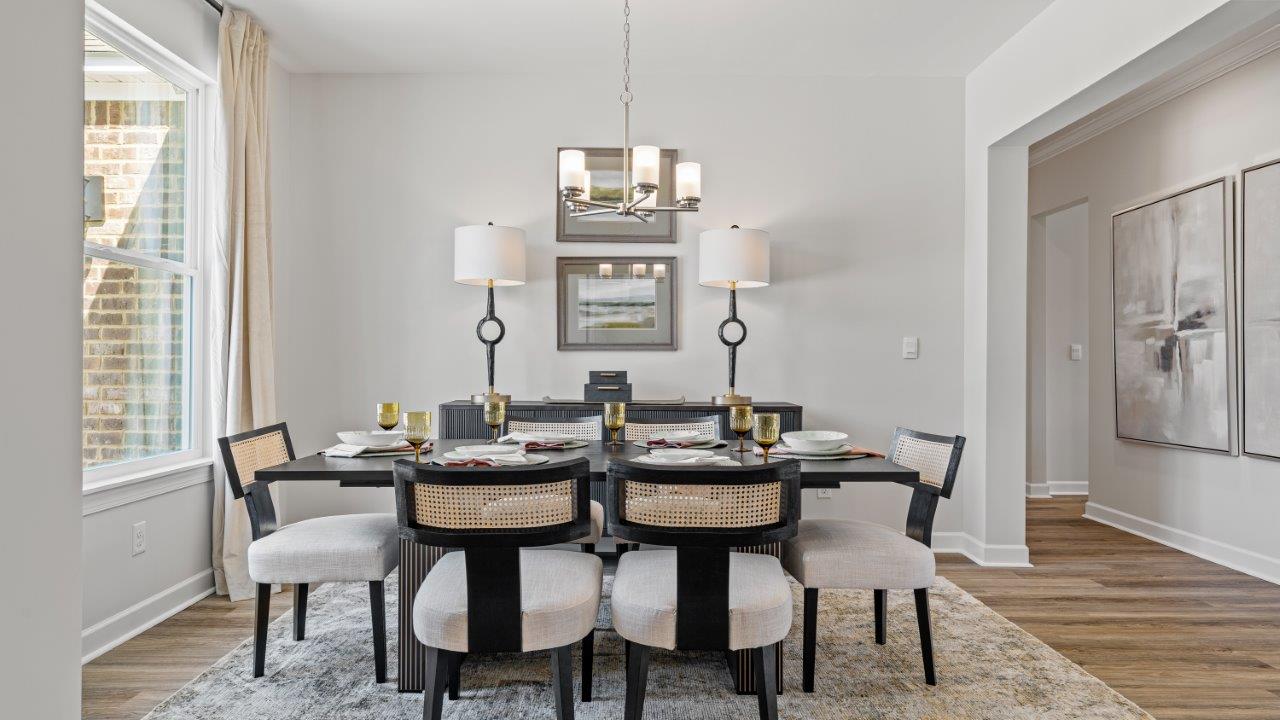 Avery floorplan dining space in Willow Point community Open dining area in the Avery by D.R. Horton