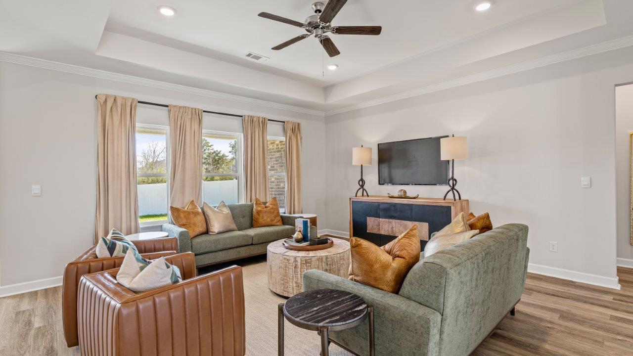 Avery floorplan space in Willow Point community Open living space in the Avery home by D.R. Horton