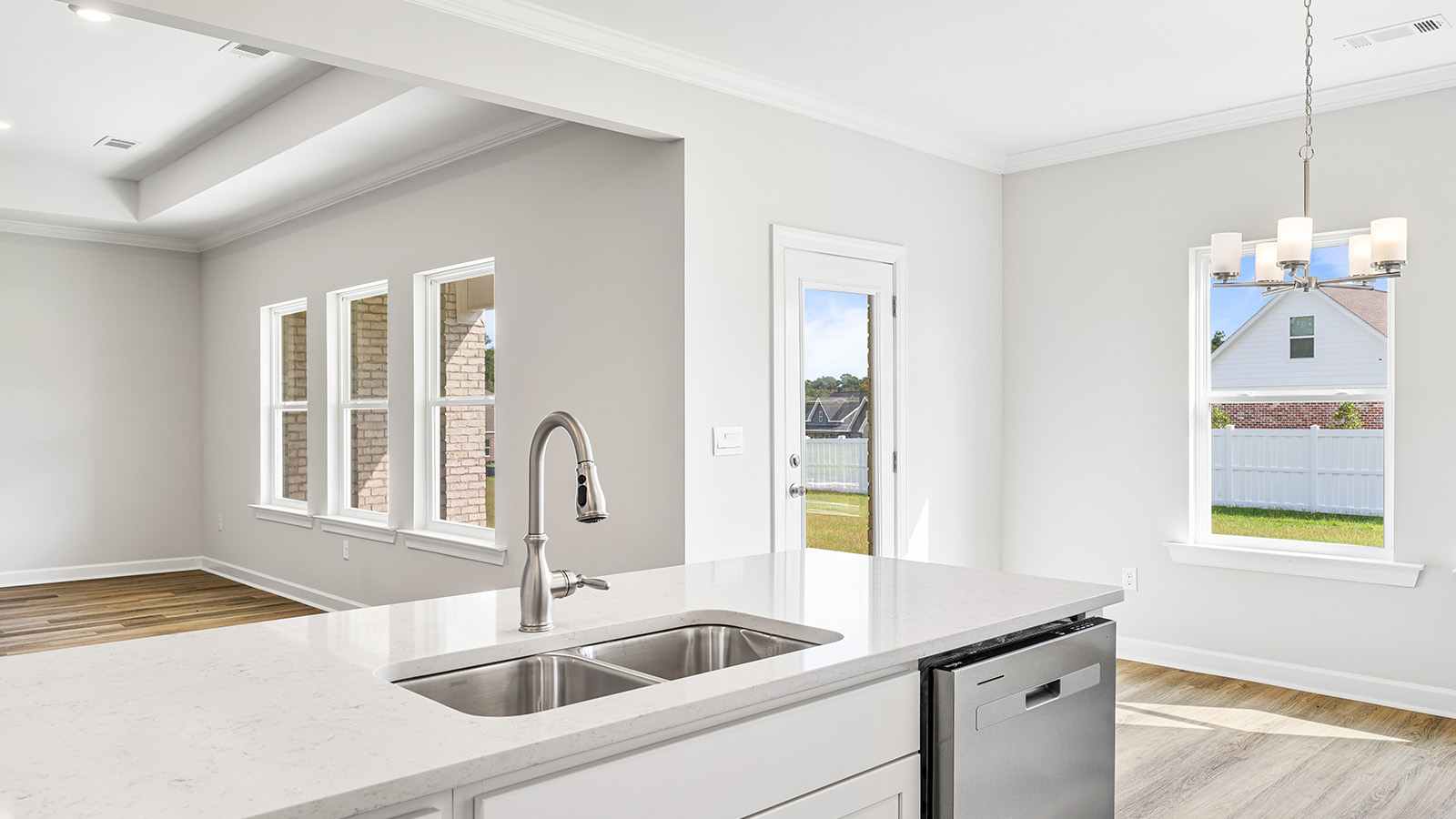 victoria floorplan quartz countertops LVP flooring