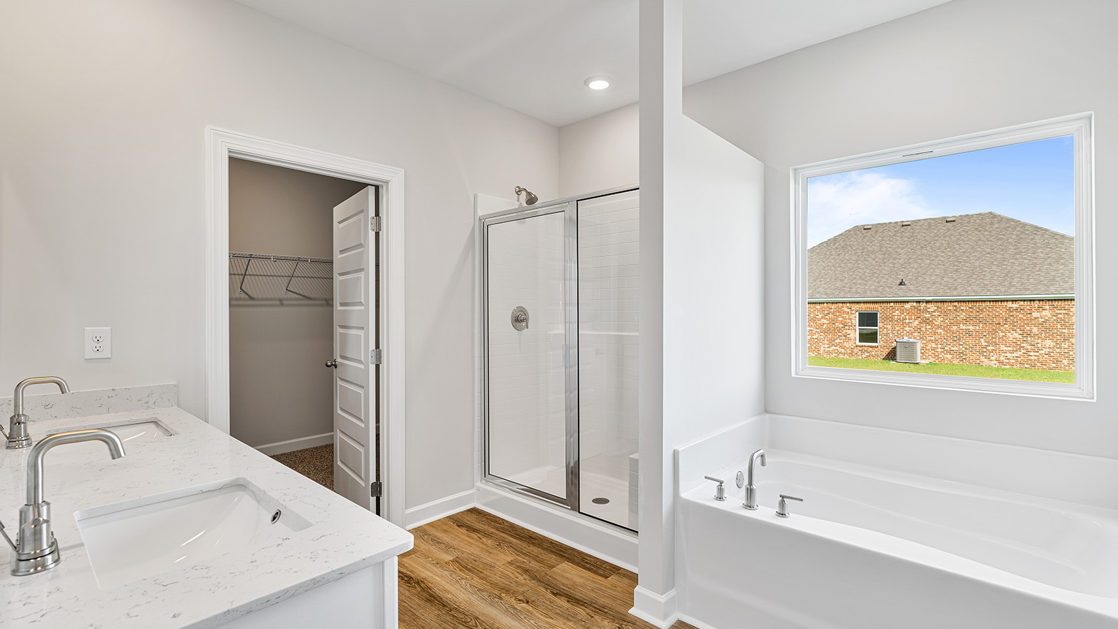 victoria floorplan quartz countertops LVP flooring