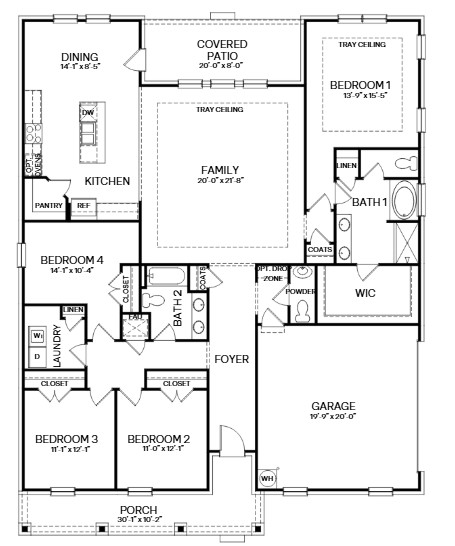 The Victoria floorplan rendering